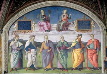 Lunette der Klugheit und Gerechtigkeit, aus der Sala dell